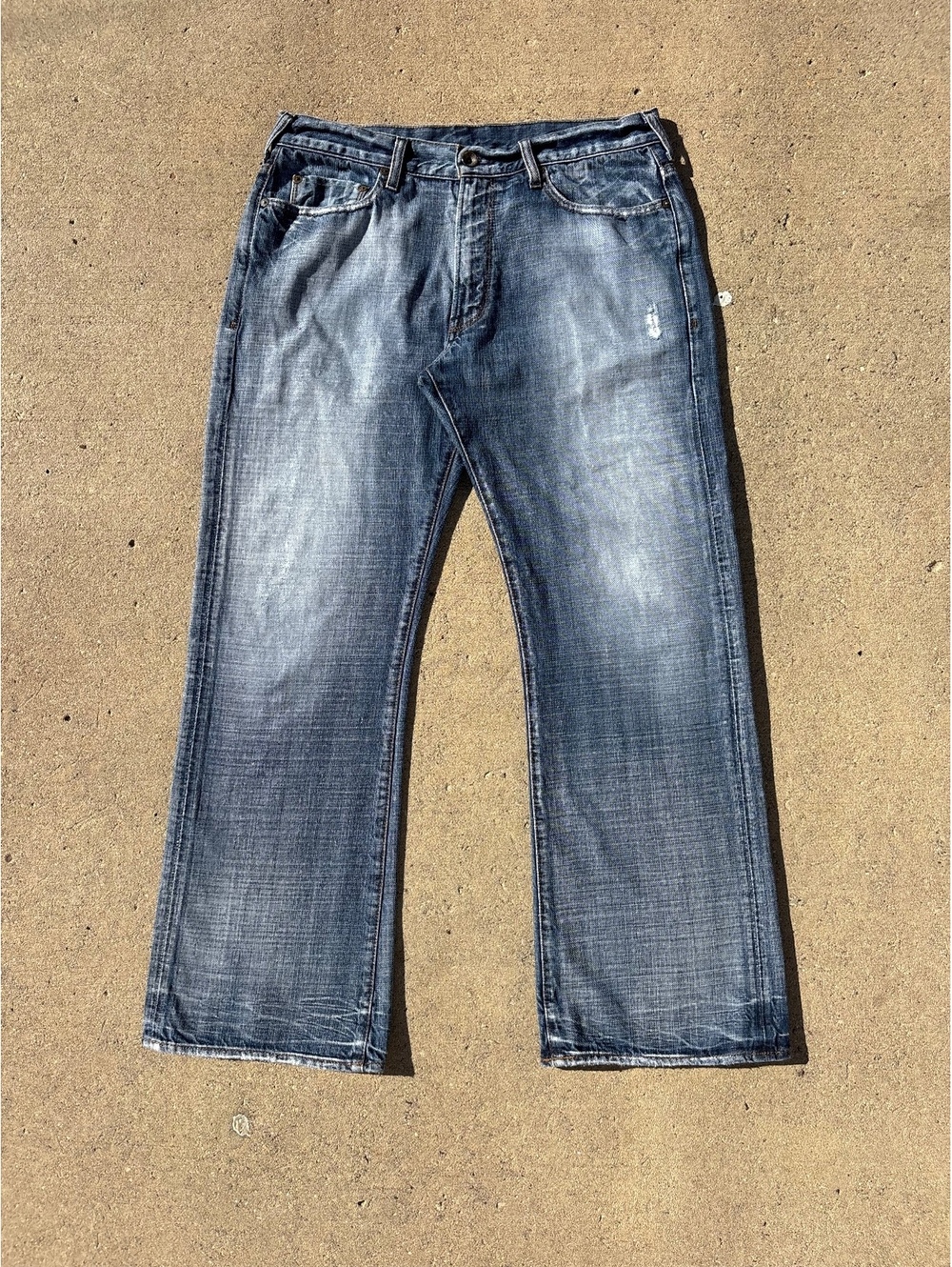 Vintage Y2K Guess Premium Cliff Boot Cut Faded Jeans W34 L30